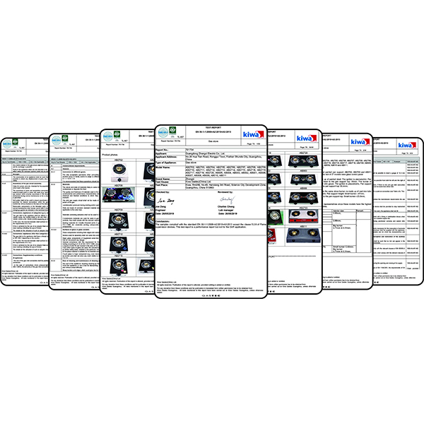 5 Burners Built In Gas Hob Brass Cover Aluminum Burner LPG NG Built In Gas Stove Kitchen LPG Gas Cooktops With Safe Device