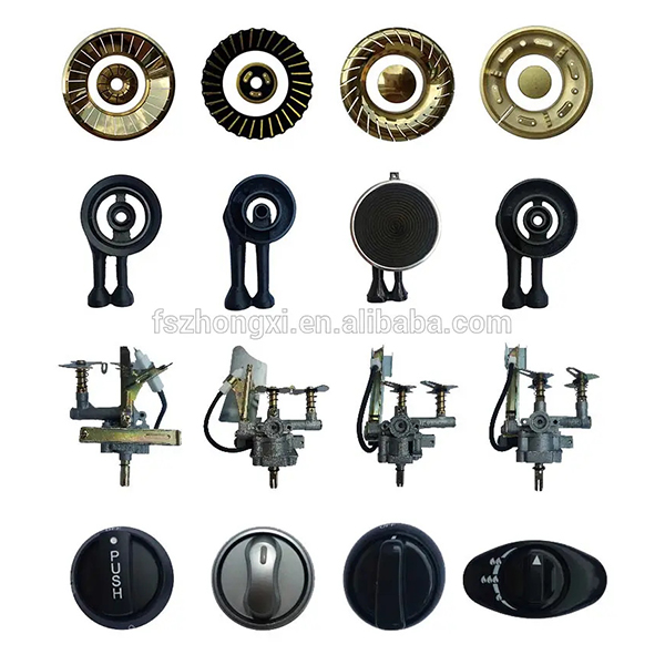 5 Burners Built In Gas Hob Brass Cover Aluminum Burner LPG NG Built In Gas Stove Kitchen LPG Gas Cooktops With Safe Device