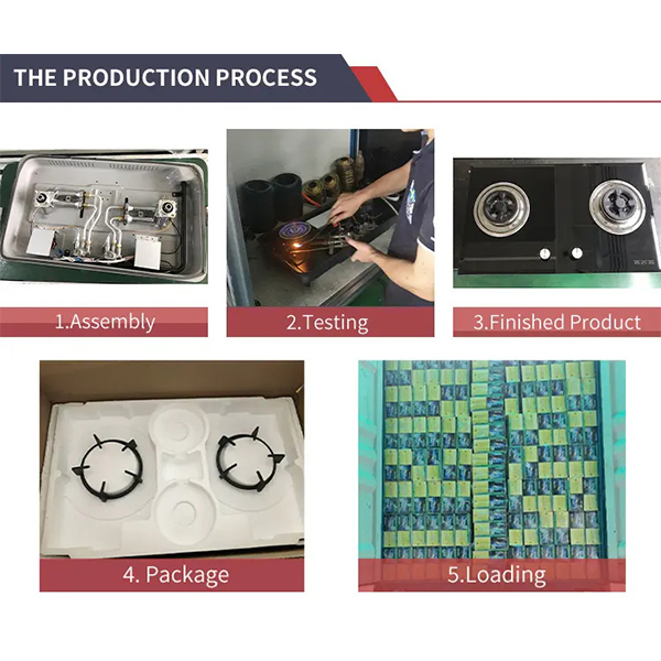 Home Use Tempered Glass Top LPG NG Gas Stove Kitchen Cooking Appliance 5 Burners Built In Gas Cooktops Burner Gas Hob